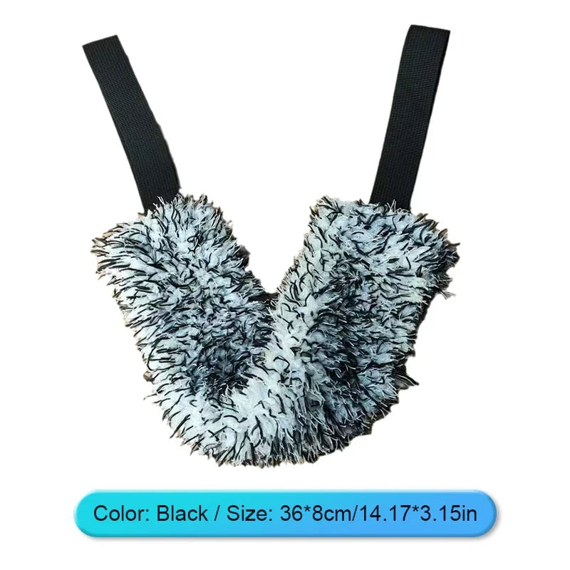 SIKEZHAN Flexible Car Wheel Washing Brush Microfiber Double-Sided Long Belt Cleaning Towel Brush Wheel Hub Pull Belt Brush Tool