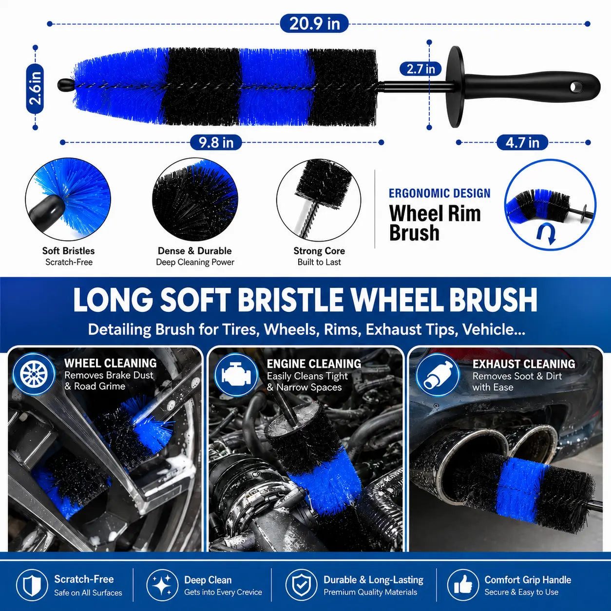 26Pcs Car Detailing Brush Set, Car Detailing Kit, Car Detailing Brushes, Car Cleaning Kit, Car Windshield Cleaning Tool, Professional Car Care Kit - Car Wash Brush Kit for Interior Exterior Wheels Car Cleaning Sets Car Cleaning Supplies Car Detailing Tool