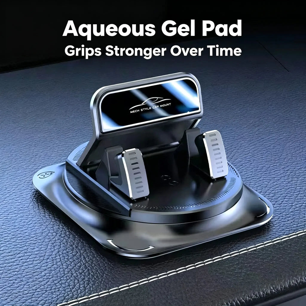 1 Piece - 360° Rotatable Universal Cell Phone Car Dashboard Mount, 1-Hand Operation, Dual Mode Vertical-Horizontal Viewing, Strong Adhesive Gel Pad for Navigation