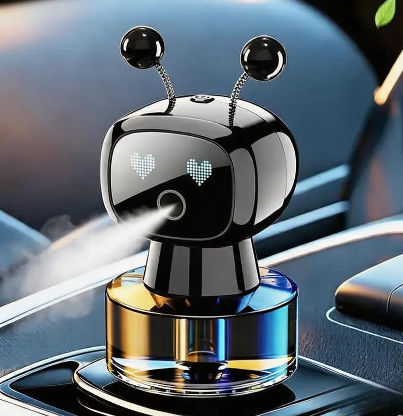 Smart Robot Car Air Freshener Fragrance Dispenser - 2026 Model, Auto Induction Aromatherapy, 4-Speed Adjustable, Fillable Tank, High Capacity, Long-Lasting Fragrance, Interesting Car Accessory, Unisex Gift, Robot Shape