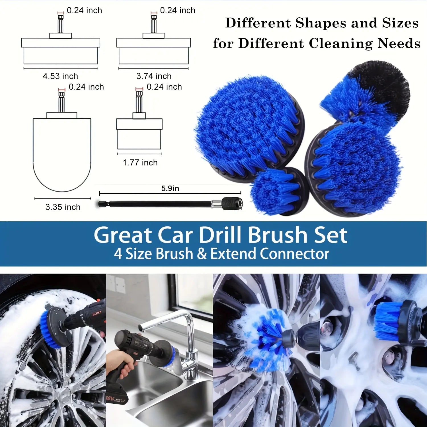 26Pcs Car Detailing Brush Set, Car Detailing Kit, Car Detailing Brushes, Car Cleaning Kit, Car Windshield Cleaning Tool, Professional Car Care Kit - Car Wash Brush Kit for Interior Exterior Wheels Car Cleaning Sets Car Cleaning Supplies Car Detailing Tool