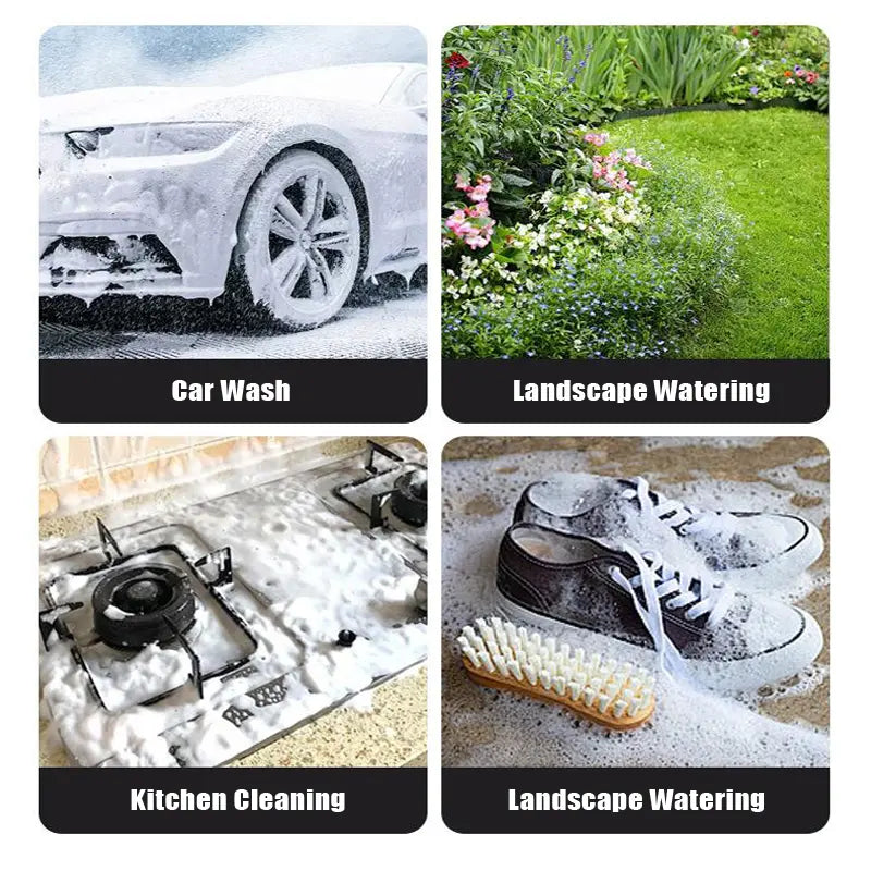 Portable Cordless Electric Foam Sprayer, Rechargeable High Pressure Foam Cannon for Car Wash, Auto Detailing, Home, Industrial Cleaning, Smart Pressure Control Core, Ergonomic Handle for Kitchen, Car, Garden, Windows and Bathroom - Car Wash Accessories!