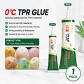 Tpr Soft Gel Special Adhesive 20ML/60ML, Colorless Transparent Eco-Friendly, Strong Waterproof Bonding, Flexible after Curing, Syringe Design, High Bond Adhesive, 0° Tpr Glue , Keep Out of Reach of Children