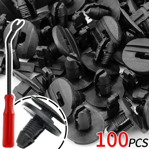 20/50/100PCS Car Bumper Fasteners Mudguard Push Type Expansion Screw Clip Car Repair Card Clip Fastener Remover Car Accessories