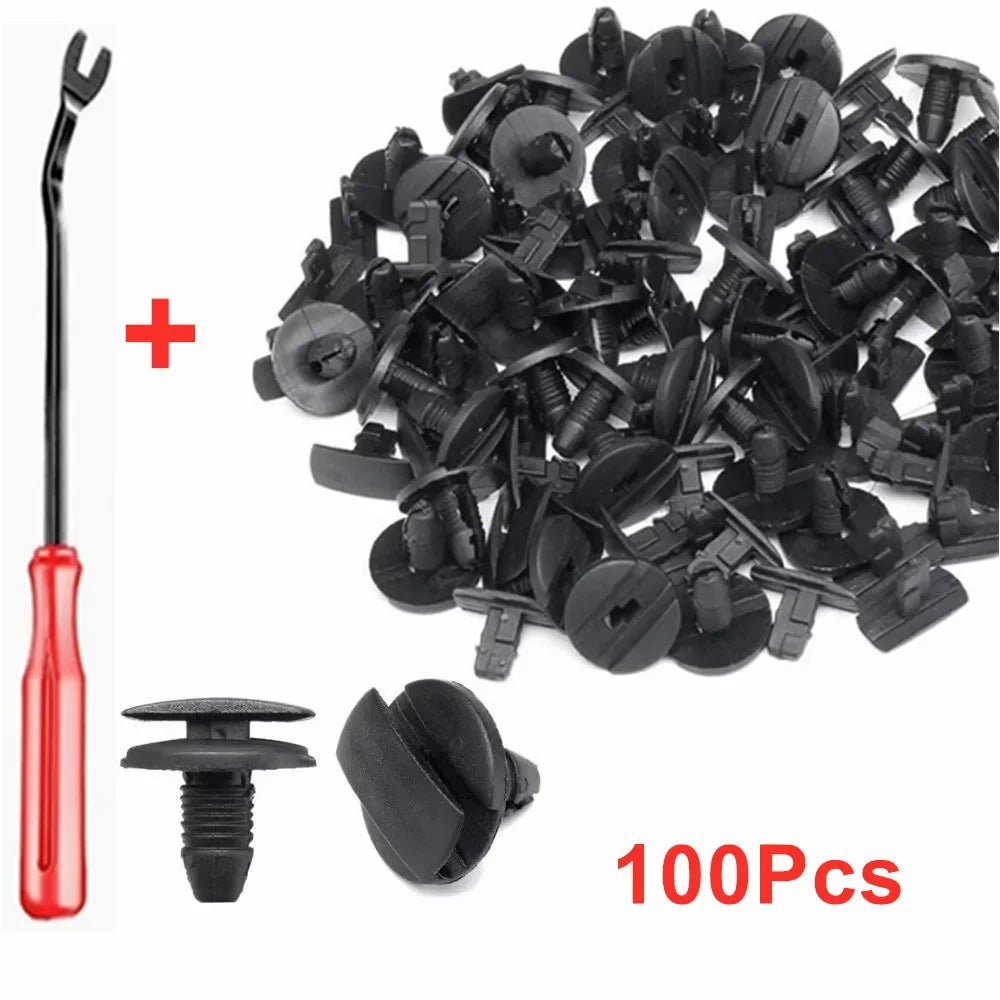 20/50/100PCS Car Bumper Fasteners Mudguard Push Type Expansion Screw Clip Car Repair Card Clip Fastener Remover Car Accessories