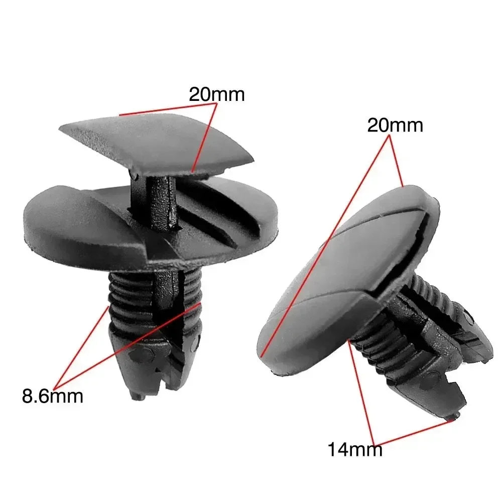 20/50/100PCS Car Bumper Fasteners Mudguard Push Type Expansion Screw Clip Car Repair Card Clip Fastener Remover Car Accessories