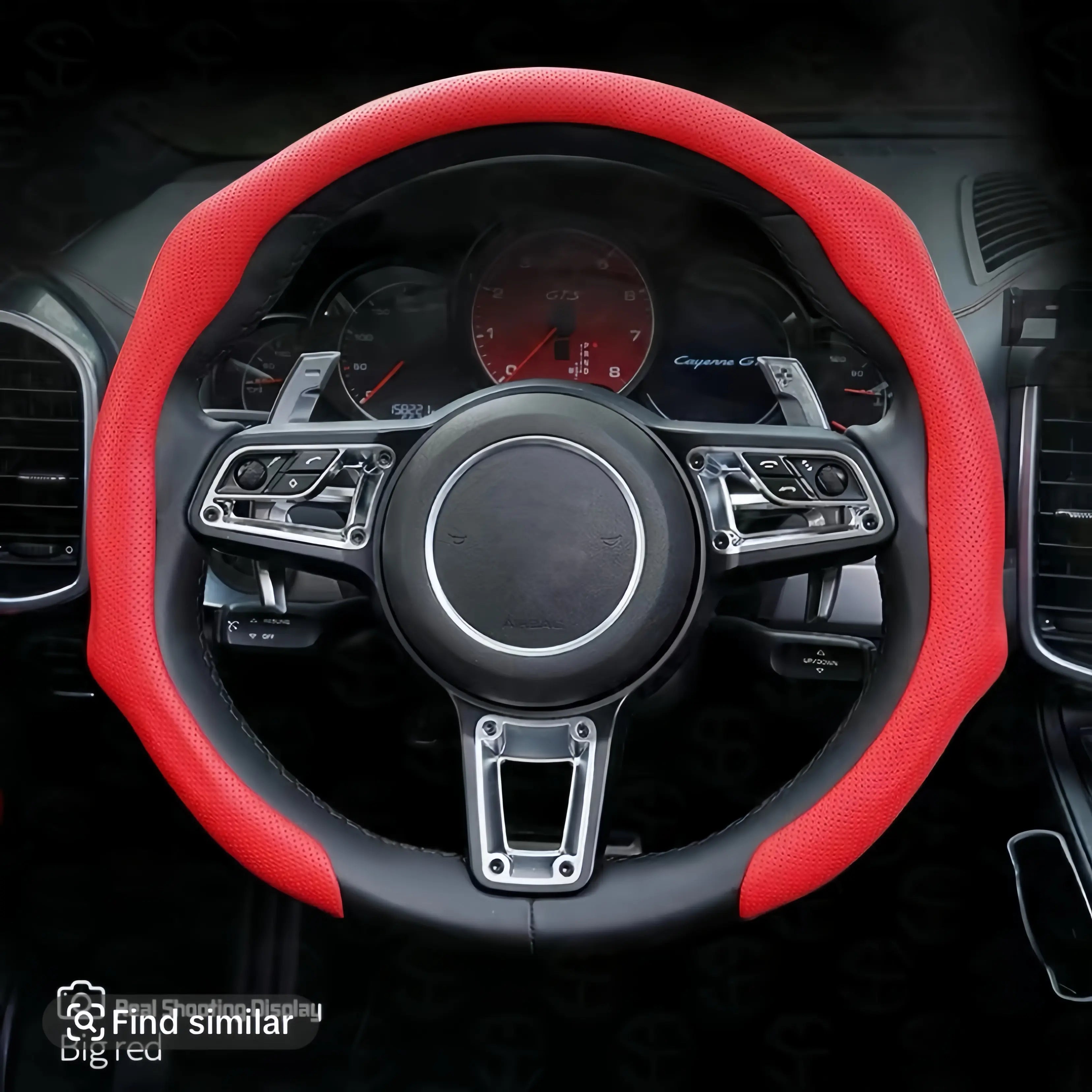2026 Napa Leather Steering Wheel Cover with Insert - Non-Slip, Breathable, Ultra-Thin, Comfortable, Aesthetic All-Season Car Steering Wheel Protector, Automotive Interior Decoration Accessory Kit