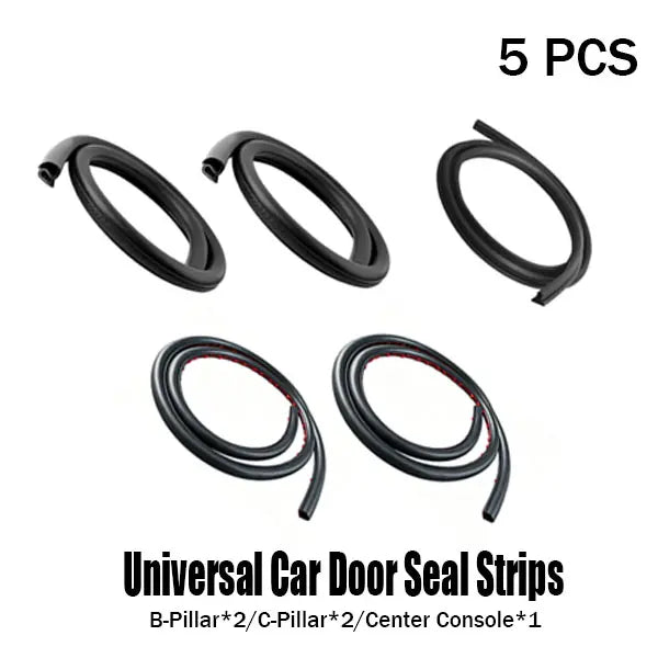 Universal Car Door Seal Strip Set, Automotive Weather Stripping - Waterproof, Noise Reduction, Dustproof Protection, Car Door Protector, Car Accessory