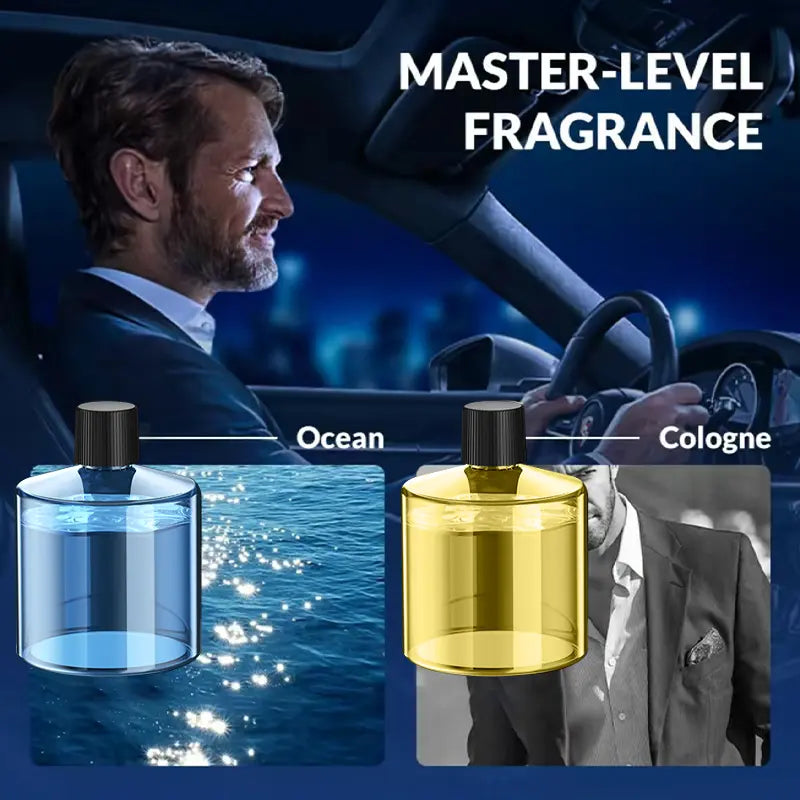Smart Touch Control Car Interior Air Freshener Diffuser - Portable Rechargeable, 5 Adjustable Mist Modes, RGB Lights Star Projector Ambient Light, Long-Lasting Cologne & Ocean Scents, Unique Gift for Women, Cars Accessories