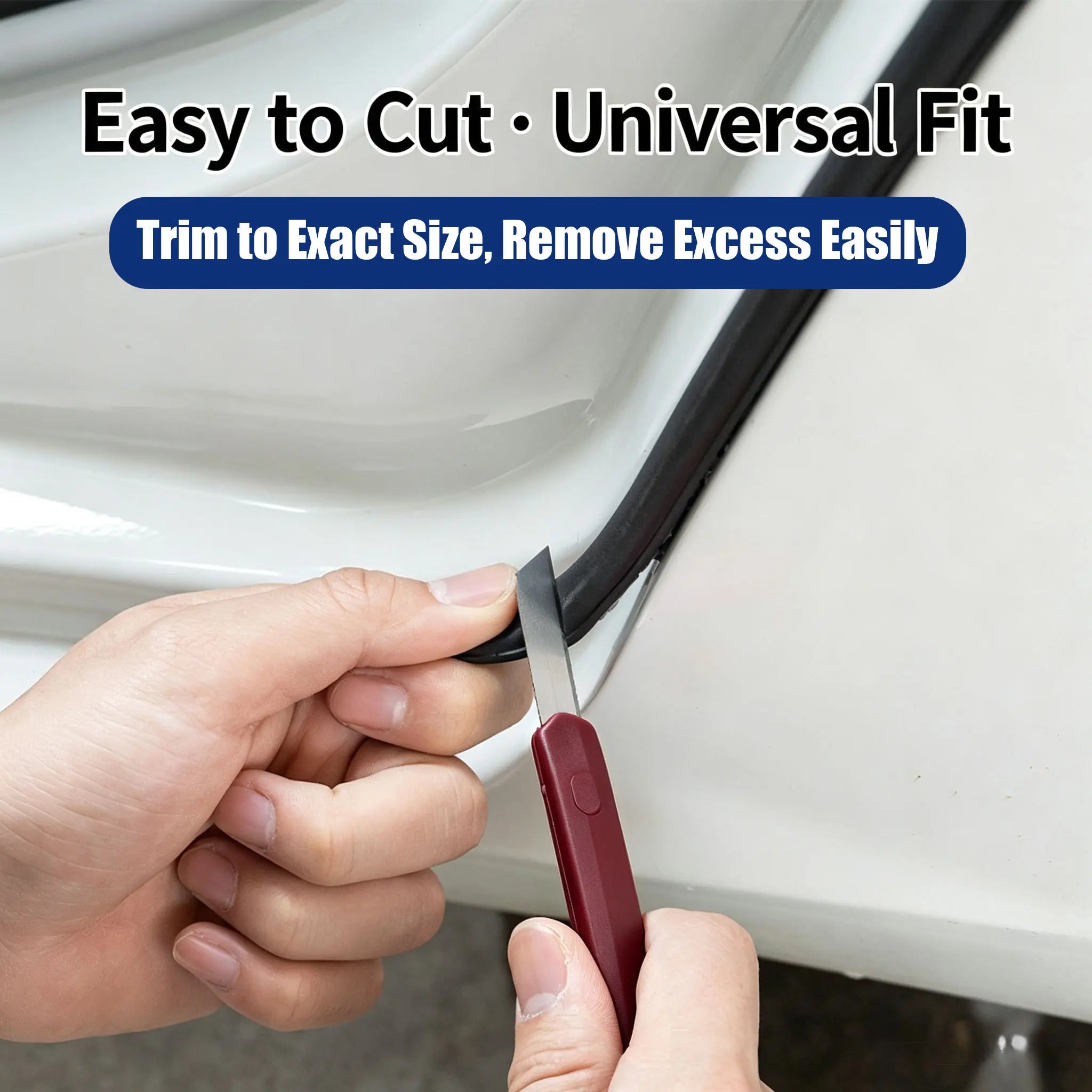 Universal Car Door Seal Strip Set, Automotive Weather Stripping - Waterproof, Noise Reduction, Dustproof Protection, Car Door Protector, Car Accessory